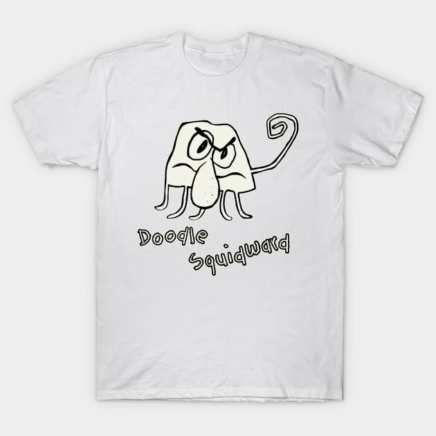 Doodle Squidward T-Shirt by valentinahramov